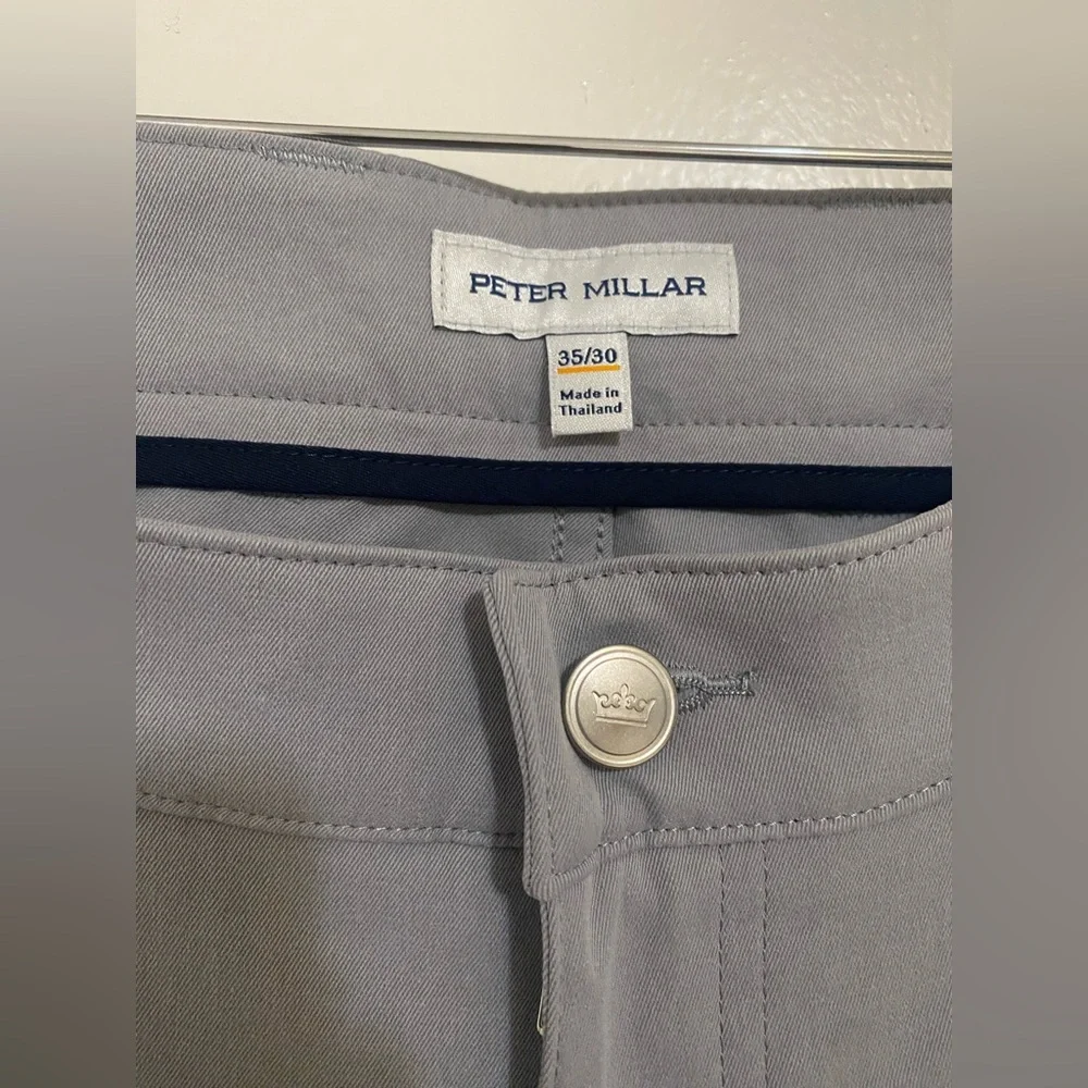 Peter Millar eb66 Performance Five Pocket Pant in Grey Gale Color - Picture 7 of 10